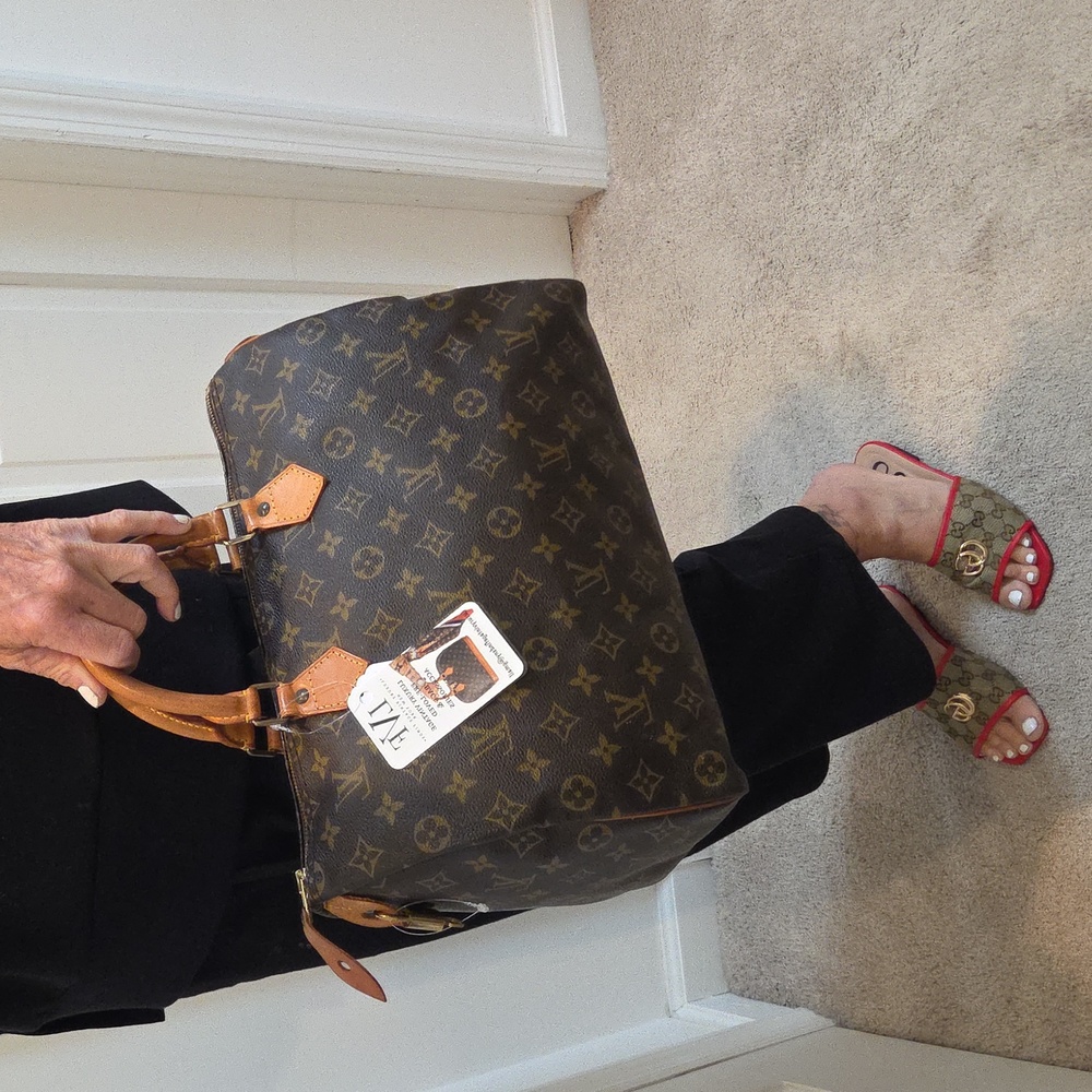 Louis Vuitton 1992 Ultra Rare Vintage Speedy35 Excellent condition lock/key #308 - Picture 5 of 17